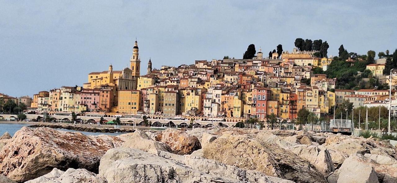 Studio Lumineux Avec Parking Proche Monaco, Nice, Plage Et Gare 멍똥 외부 사진