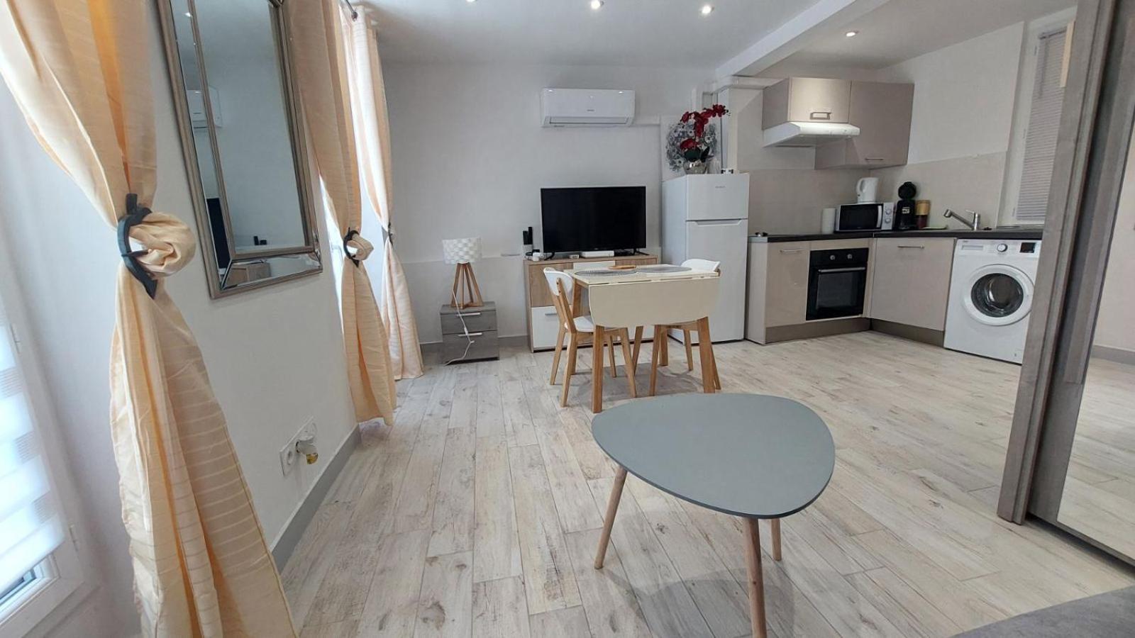 Studio Lumineux Avec Parking Proche Monaco, Nice, Plage Et Gare 멍똥 외부 사진